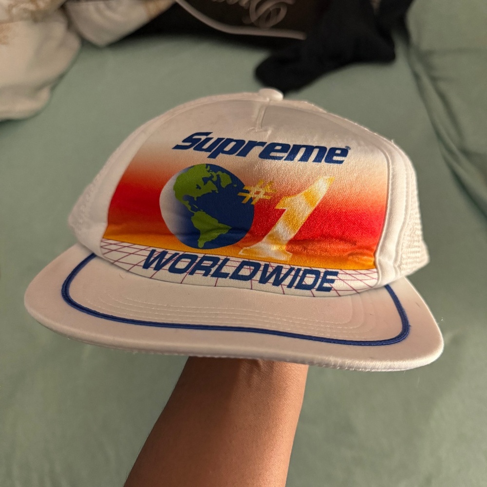 vintage supreme worldwide hat